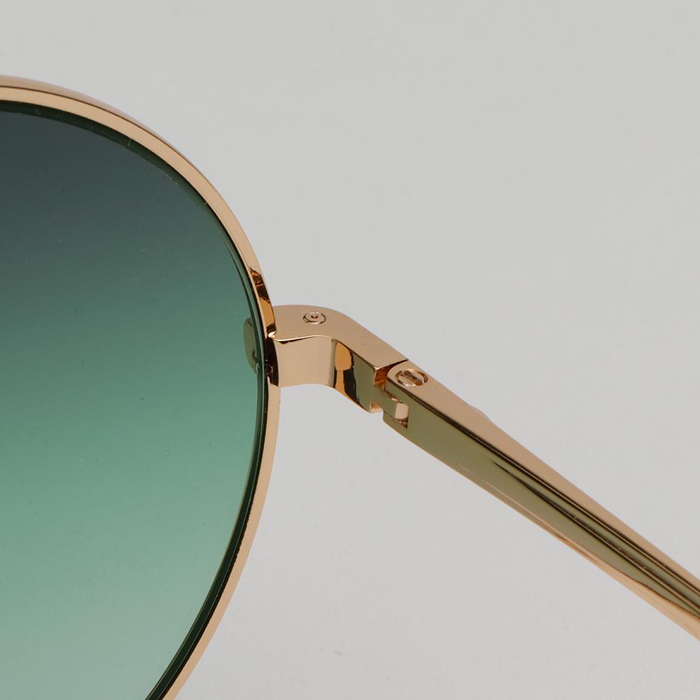 Isabel Marant Rose Gold Metal Round Sunglasses Green Gradient Tint IM0016S 000IB