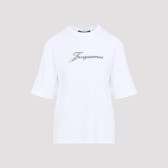 JACQUEMUS White Cotton Short Sleeve T-Shirt