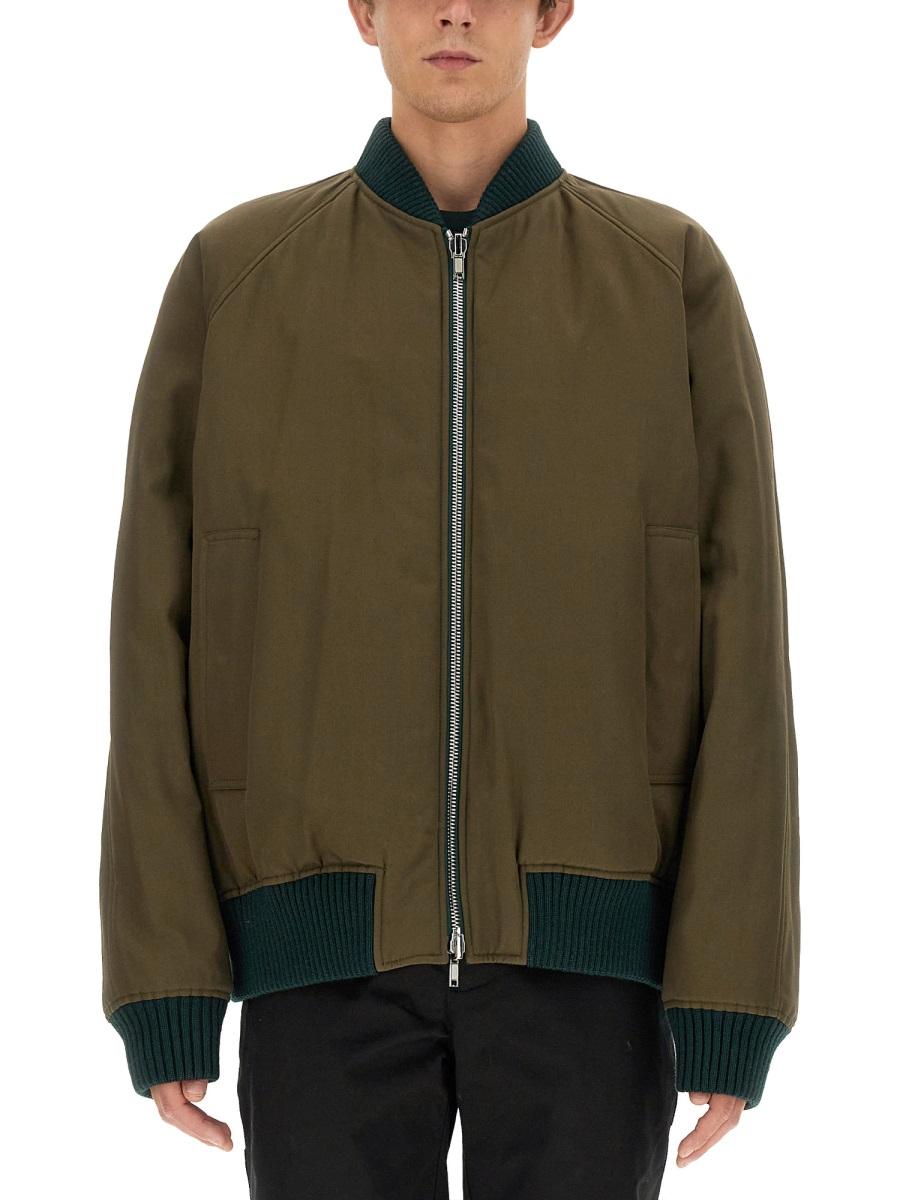BURBERRY Black Nylon Bomber Jacket Men