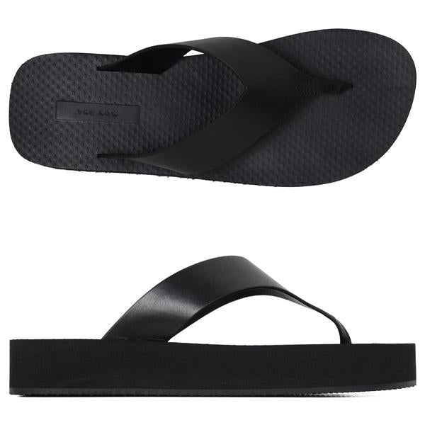 The Row Women's Black Ginza Platform Flip Flop Sandals F1838L825 BLK