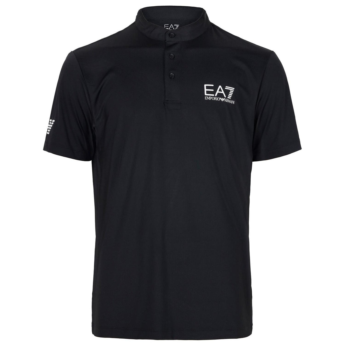 EA7 Black Ventus7 Henley Tennis T-Shirt 8NPT21 PJEMZ 1200
