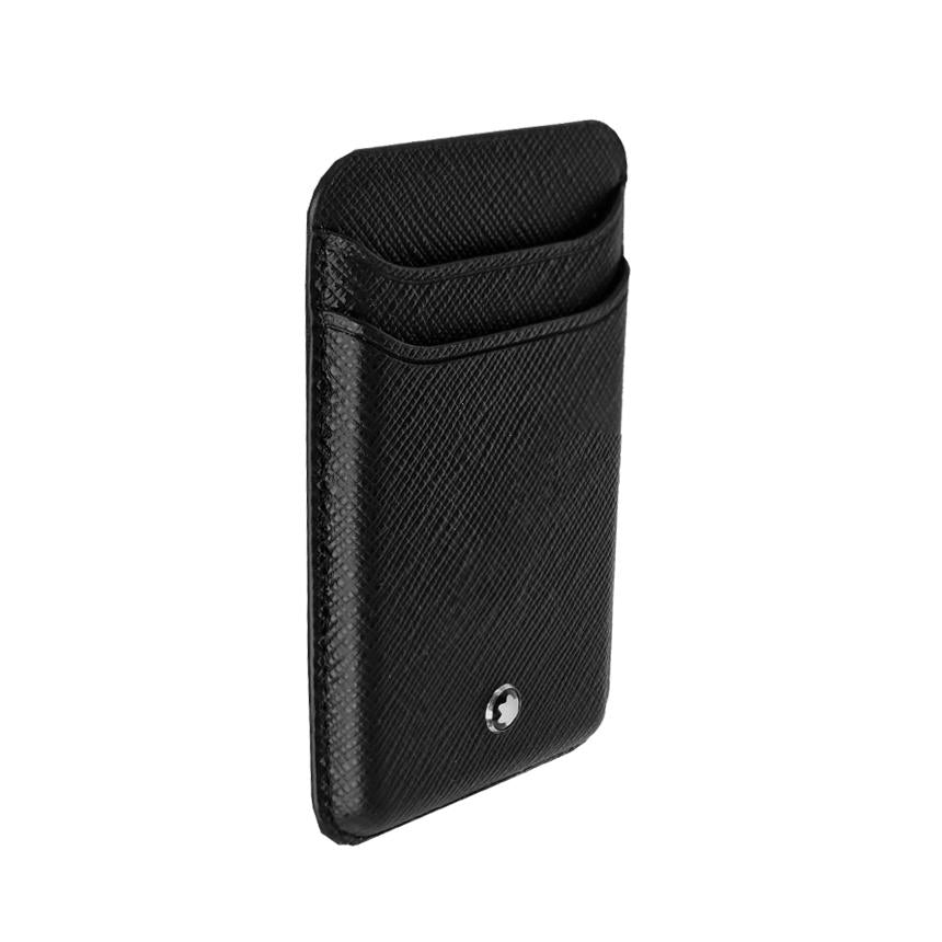 Montblanc Sartorial 2CC MagSafe Leather Card Holder Wallet 130325