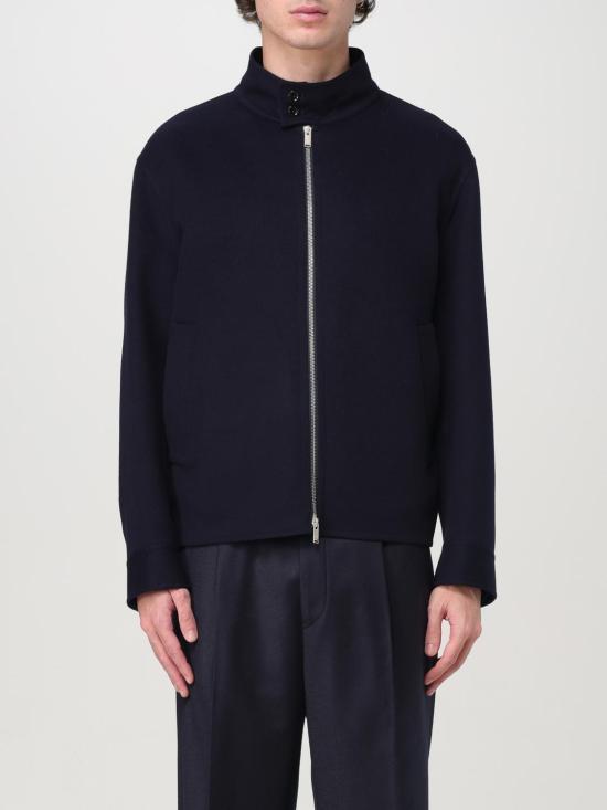 LARDINI Men's Bomber Jacket IVBERITIVC63631850 BLUE DOM