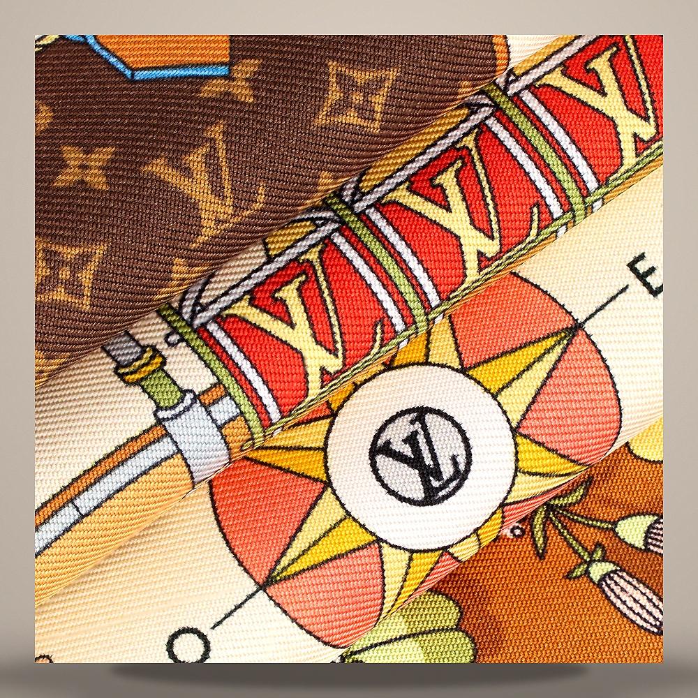 Louis Vuitton LV Club Square 90 White Scarf M98305