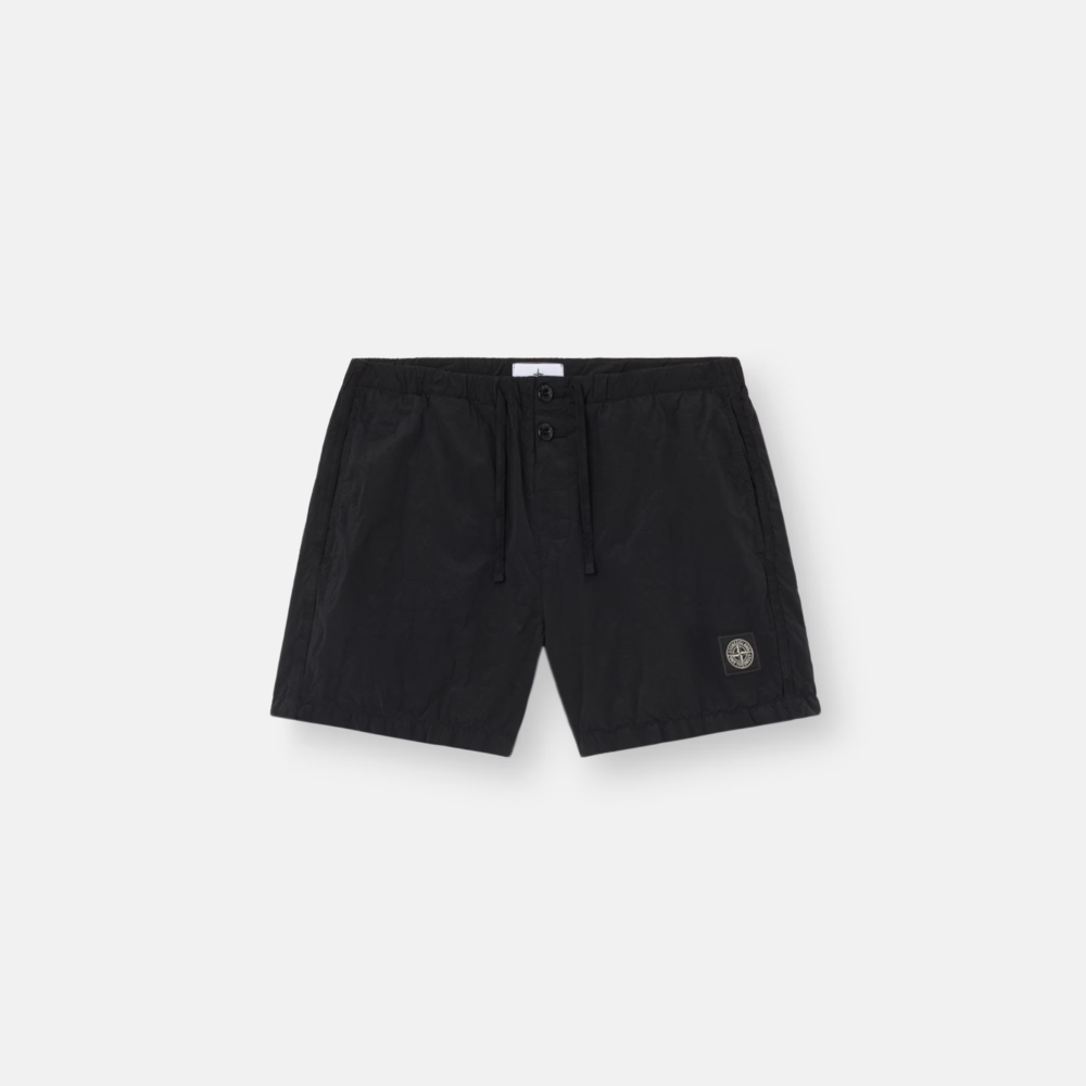 STONE ISLAND Nylon Metal Econyl Slim Fit Swim Shorts Black