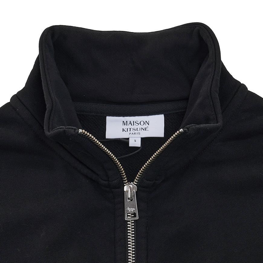 Maison Kitsune Fox Head Zip Hoodie Men’s Grey Cotton PM02134 KM0340 P199