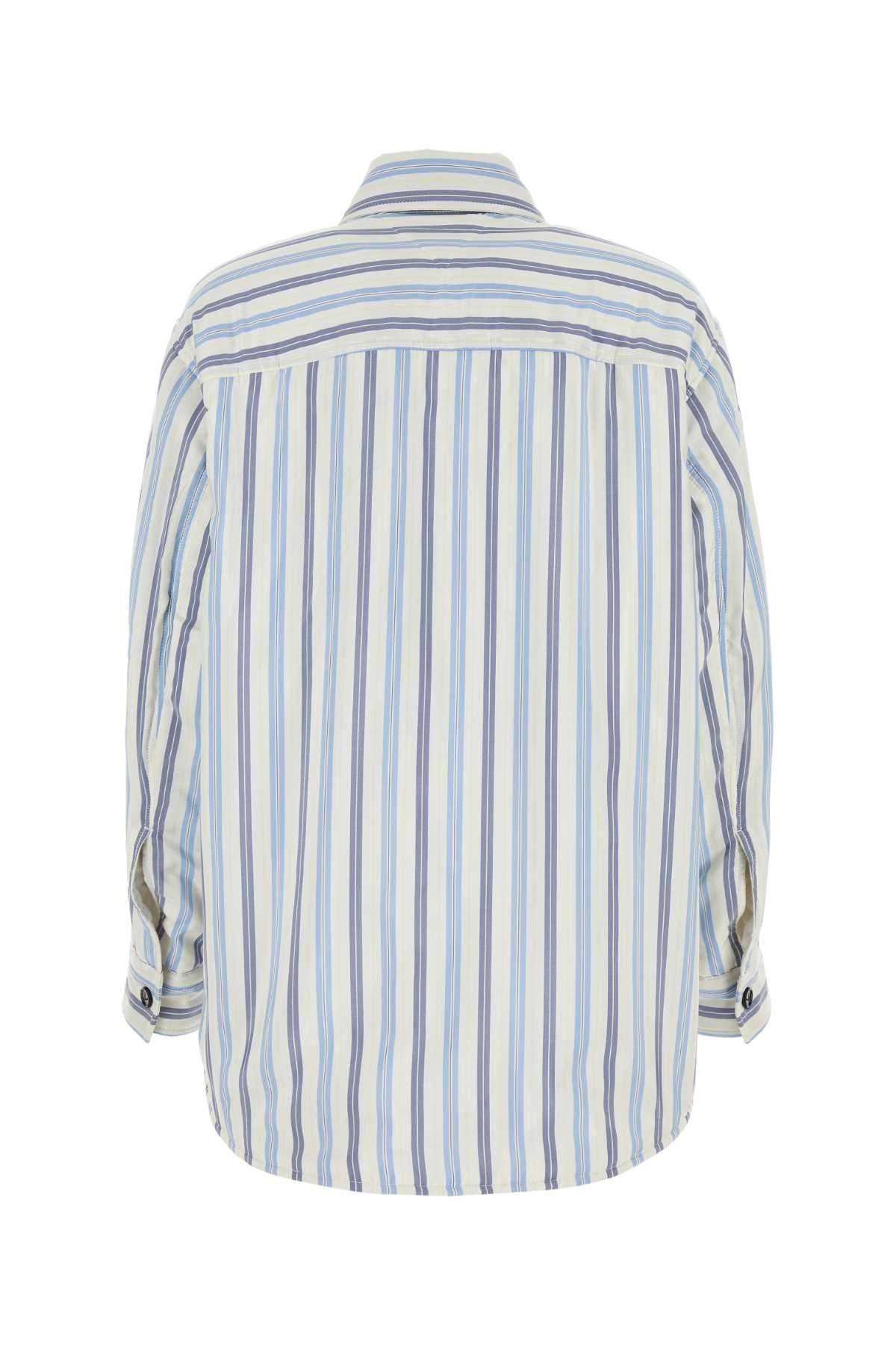 Bottega Veneta Blue Cotton Long Sleeve Shirt