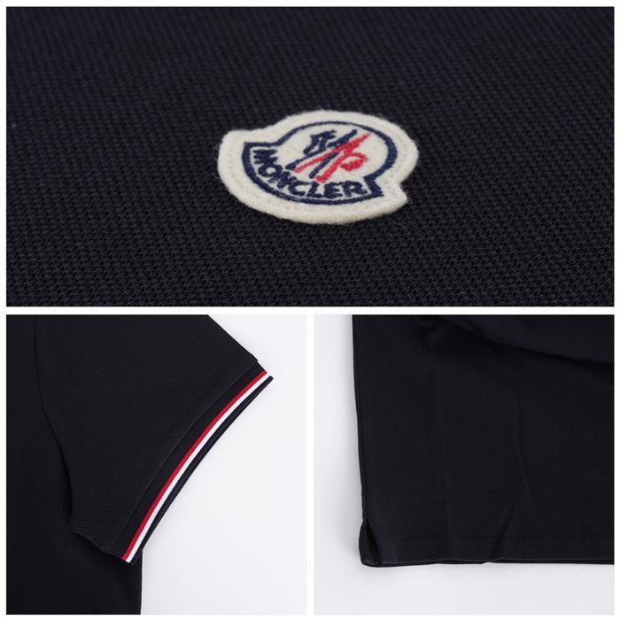 Moncler Logo Patch Short Sleeve Polo Shirt 8A70300 84556 77X