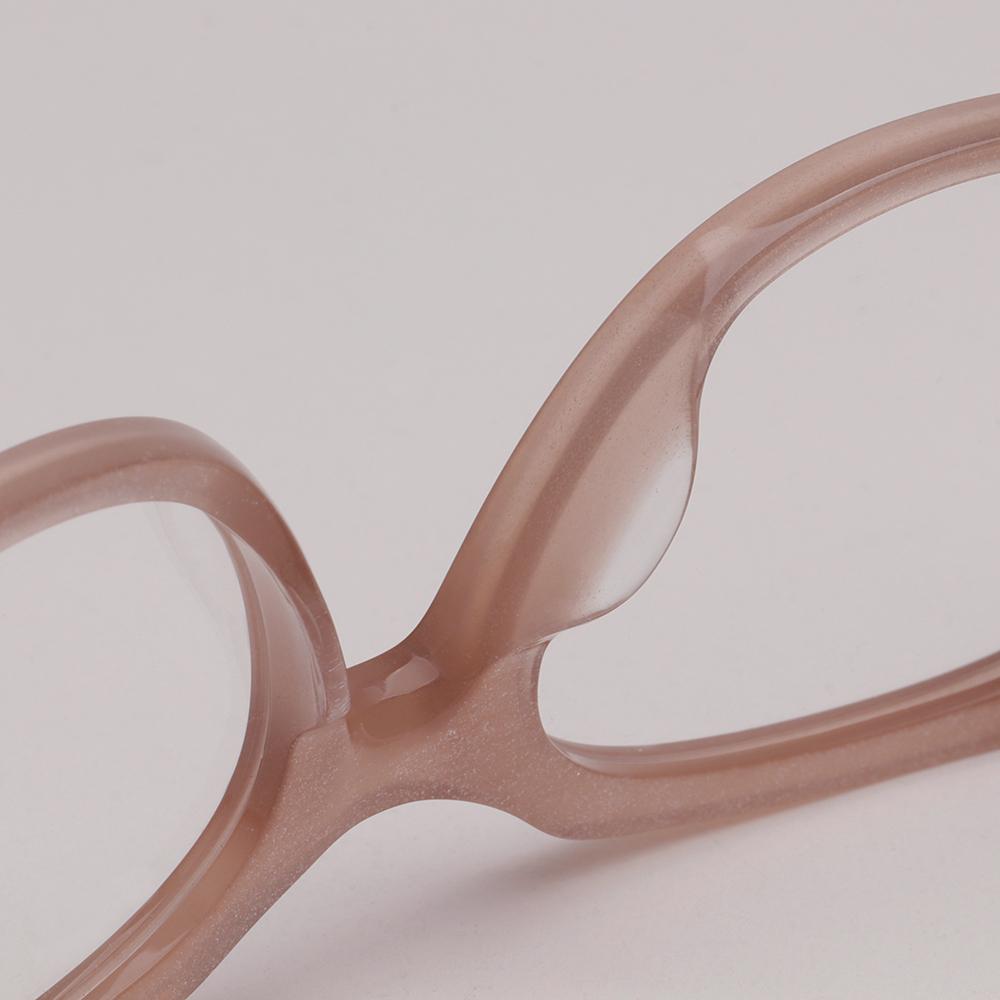 CELINE Pink Pearl Cat-Eye Square Acetate Eyeglass Frames CL50116I 074