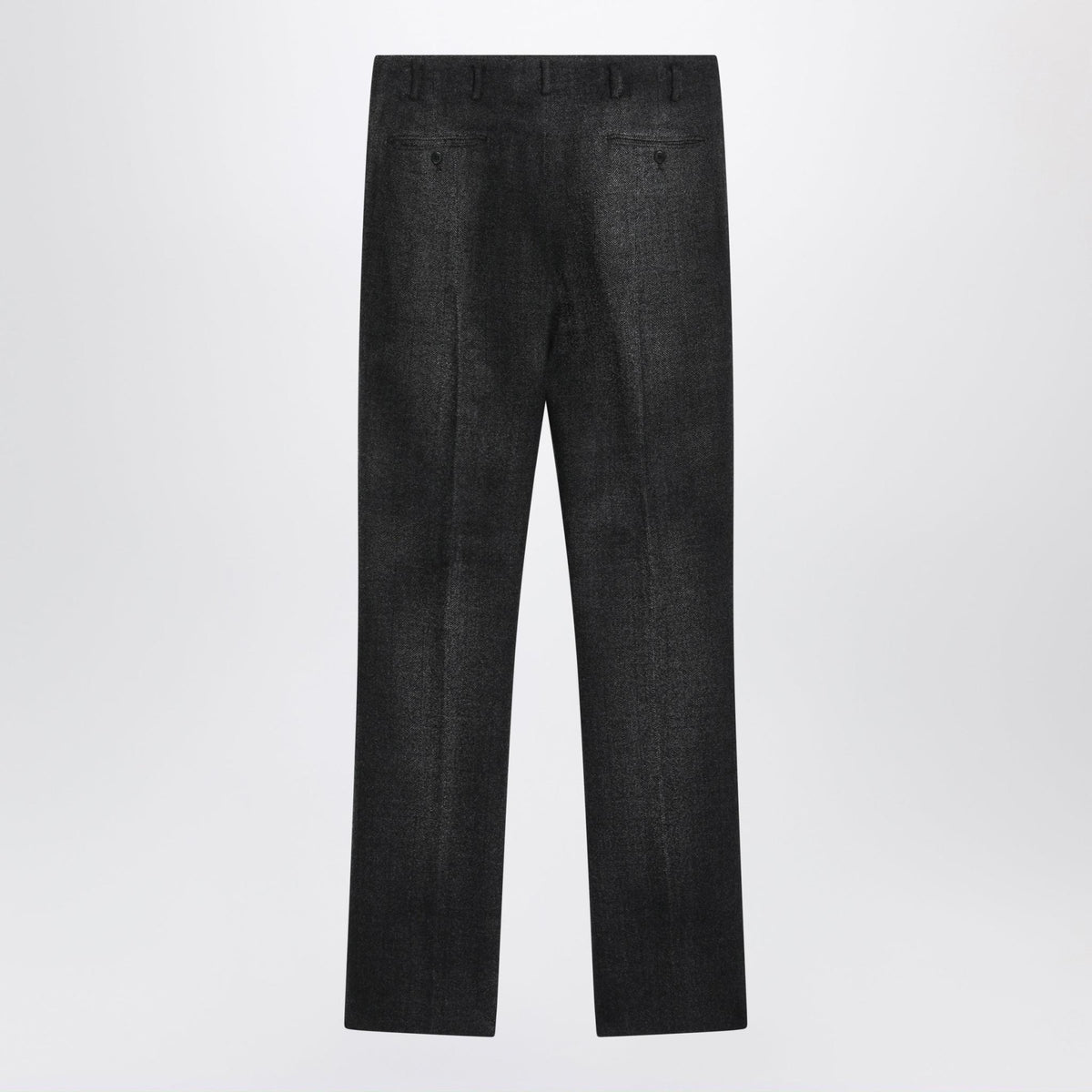 PRADA Black Wool Dress Suit Trousers for Men