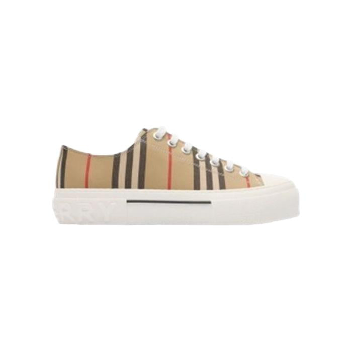 BURBERRY Icon Stripe Low-Top Sneakers Archive Beige