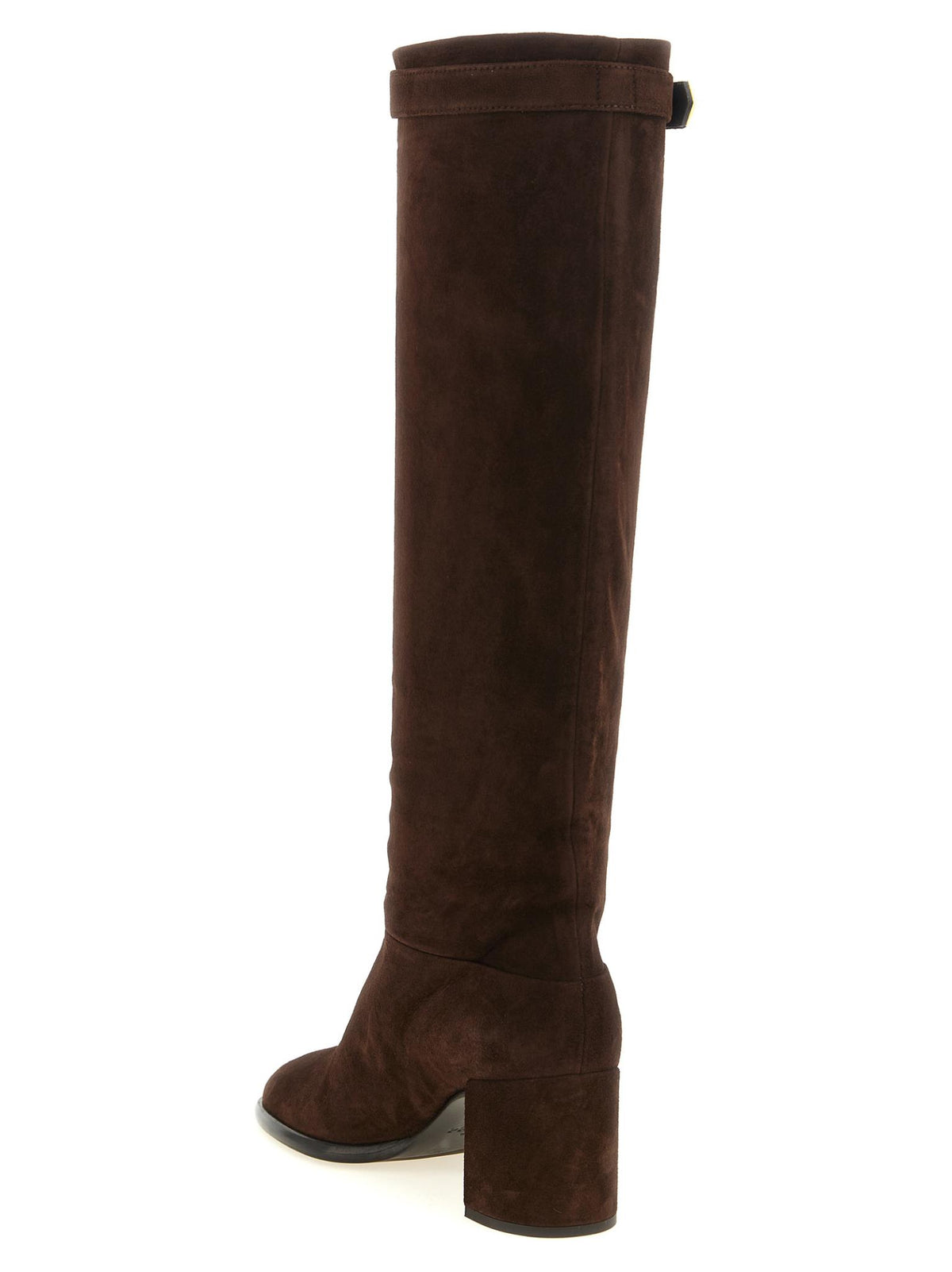 PRADA Black Leather Knee-High Long Boots