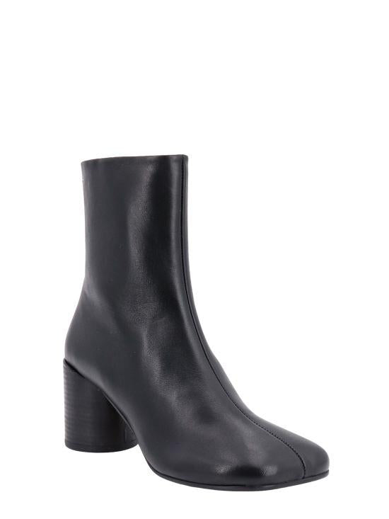 MM6 Anatomic Leather Ankle Boots S59WU0235 P3628 T8013 BLACK DOM