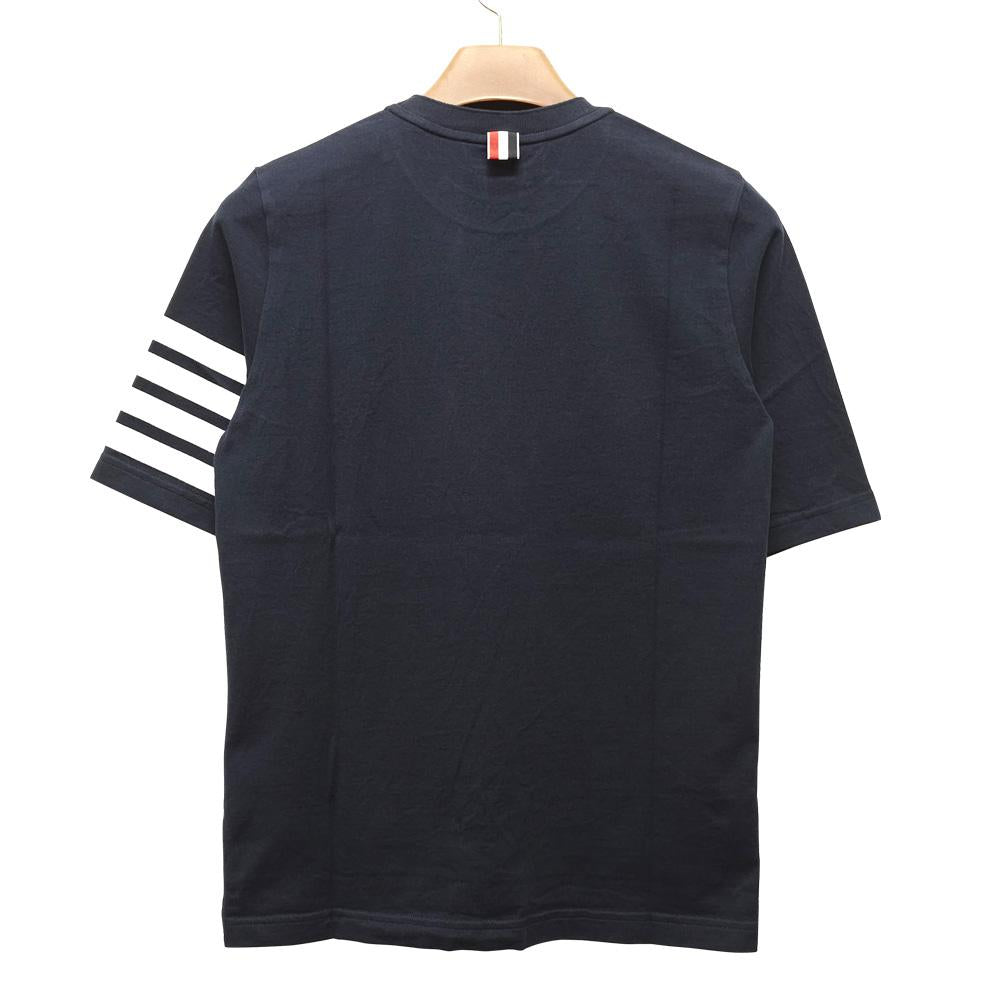 THOM BROWNE Women’s Diagonal Stripe Relaxed Fit Short Sleeve T FJS102G 07862 415