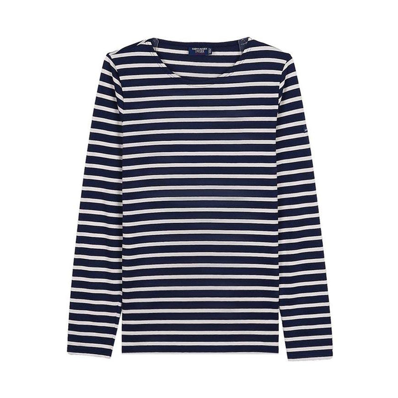 Saint James Marine Ecru Striped Minquidame Women’s T-Shirt