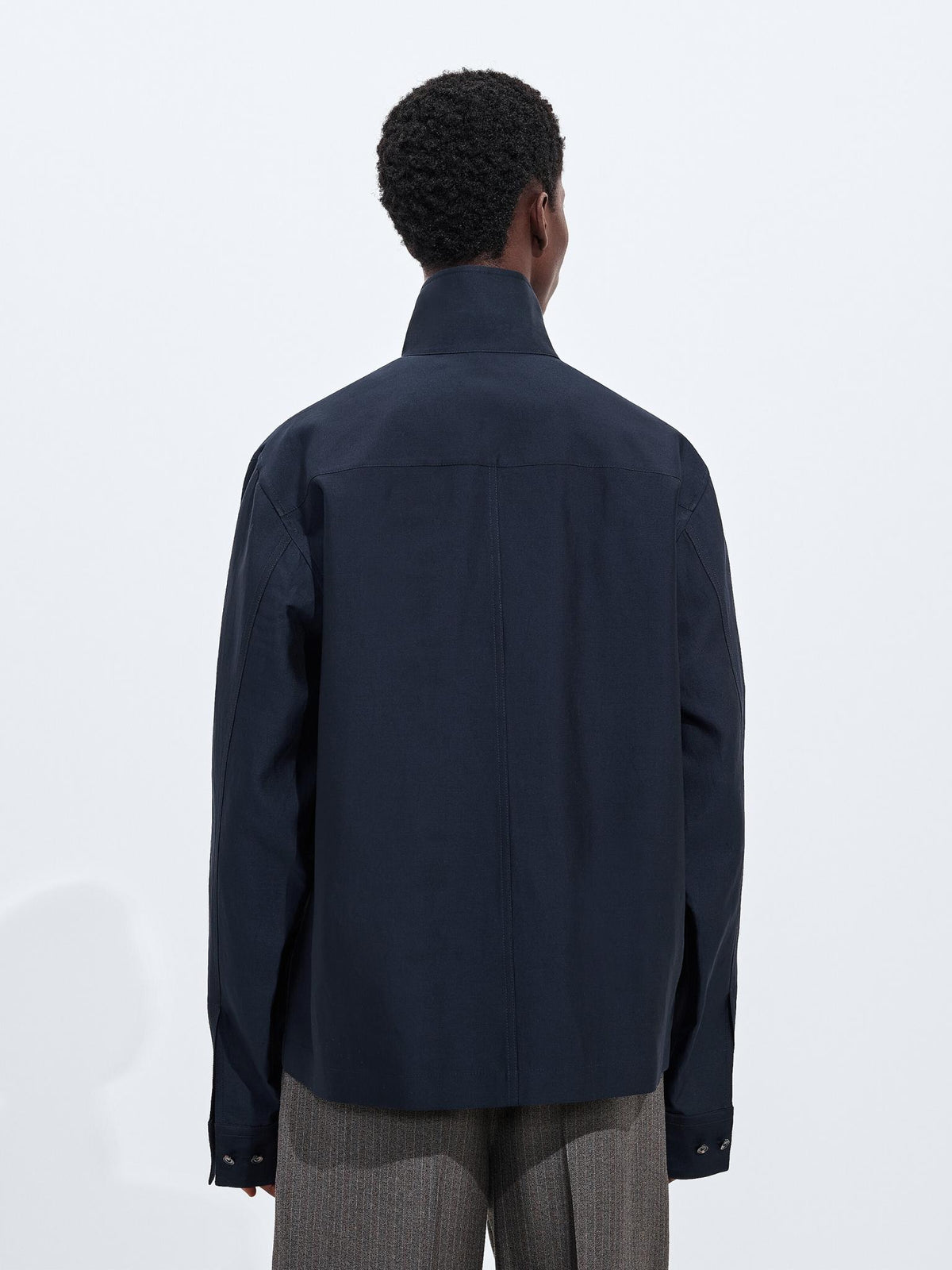 Bottega Veneta Cotton Long Sleeve Shirt Black Men’s