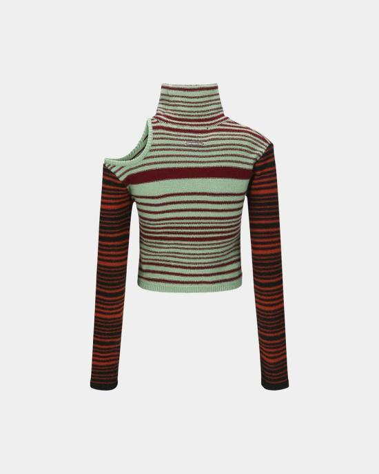 Andersson Bell Turtleneck Knit Sweater for Women ATB1356W GREEN DOM
