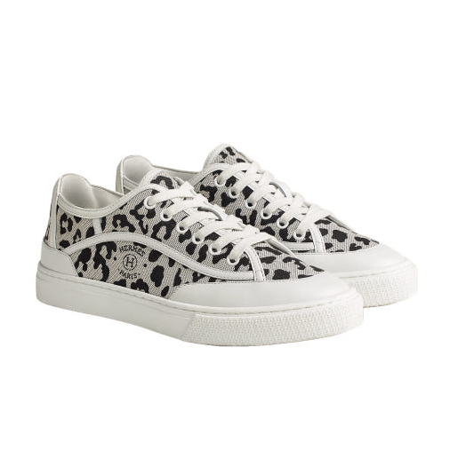 HERMES Prunnoir Get Low-Top Sneakers Women’s Leather Shoes H242151Z PN375