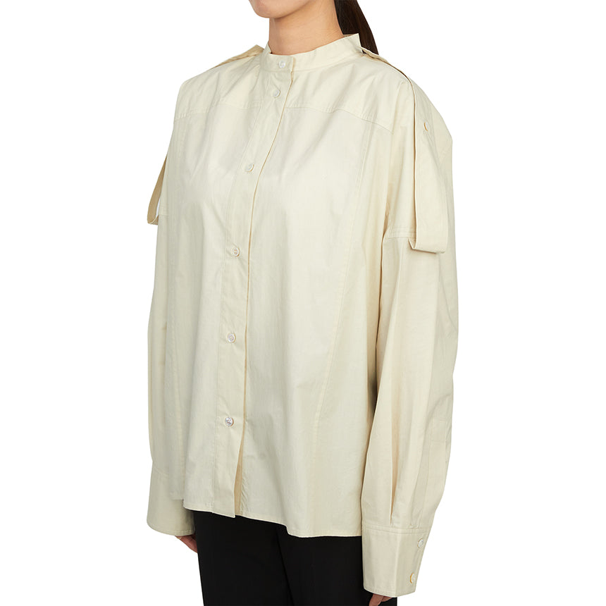 STUDIO NICHOLSON Neptune Poplin Women’s Shirt NEPTUNE SNW 1109 DOVE