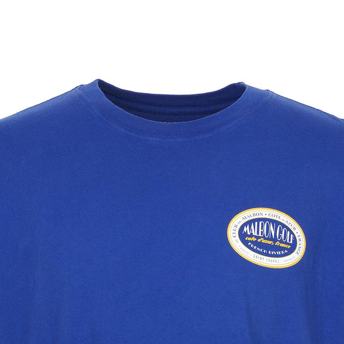 malbon Men’s Short Sleeve Golf T-Shirt M9138 BLU