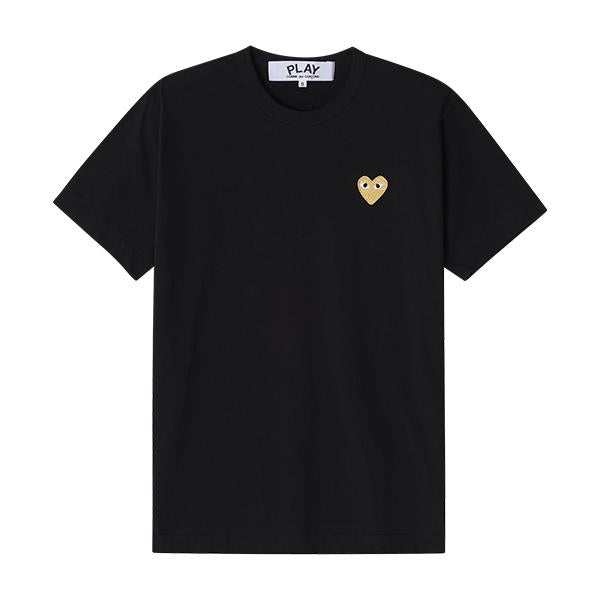 Comme des Garcons PLAY Heart Patch Short Sleeve T-Shirt Men Black
