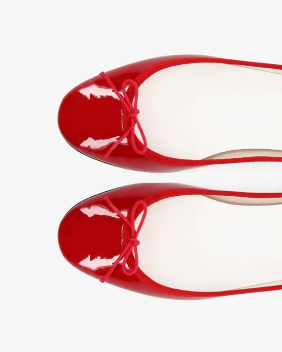 repetto Black Leather Ballet Flats V086V550V086V550 FLAMME DOM