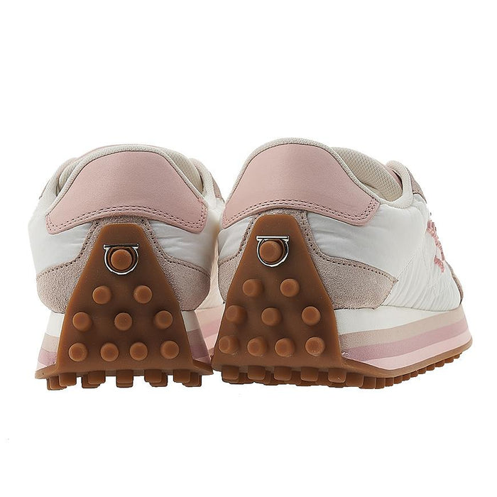 Ferragamo Women's Logo Low Top Sneakers Pink Lemon 0756564