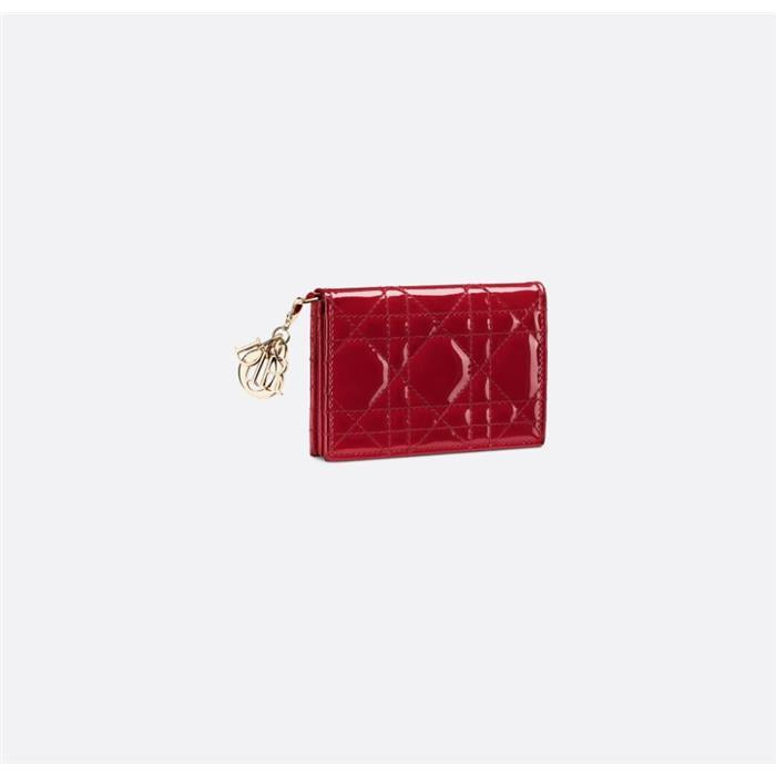 DIOR Lady Dior Flap Card Holder Wallet S0011OVRB