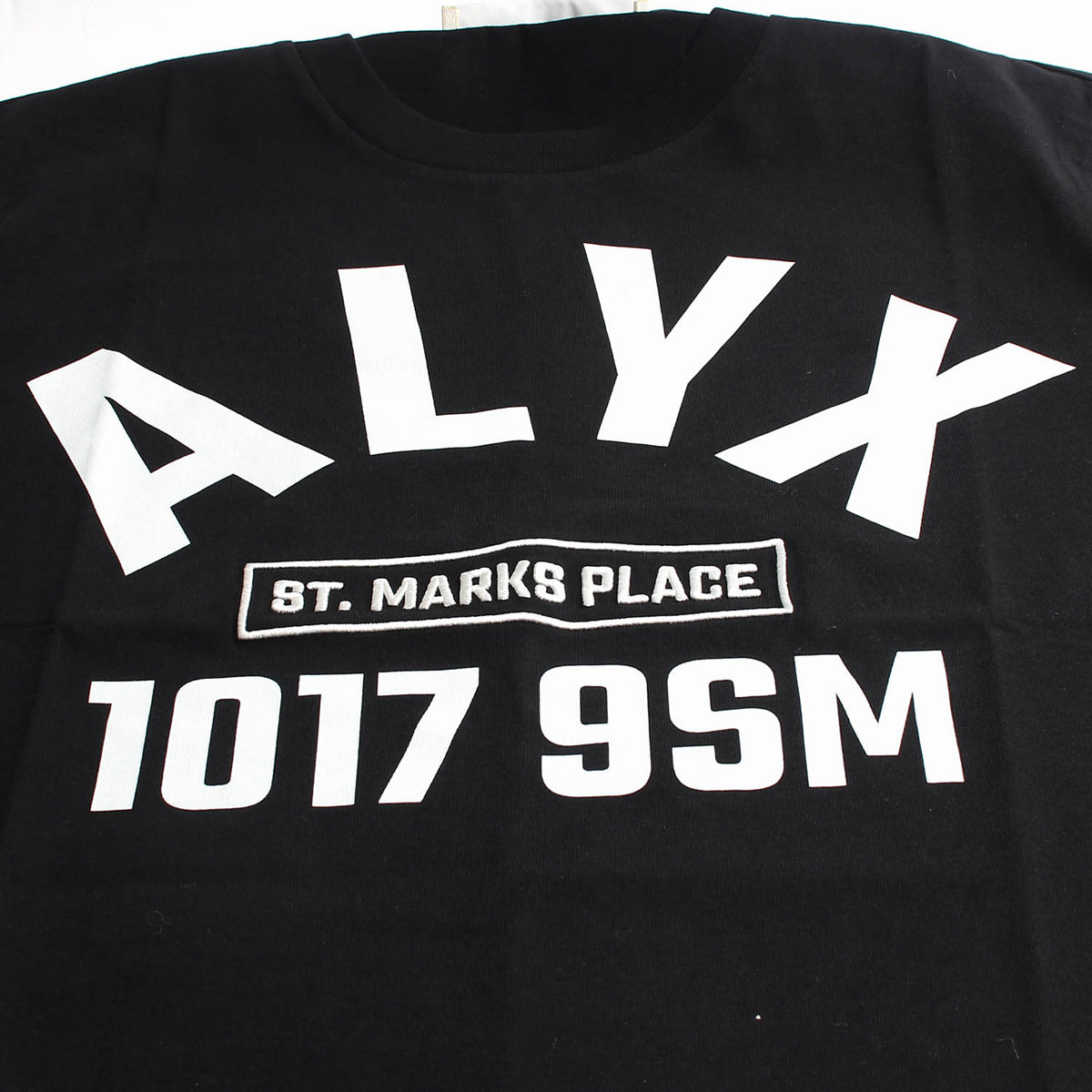 ALYX Men's Logo Print Black Short-Sleeve T-Shirt AAUTS0393FA01 001