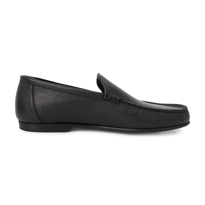 BALLY Black Leather Penny Loafers for Men 6313261