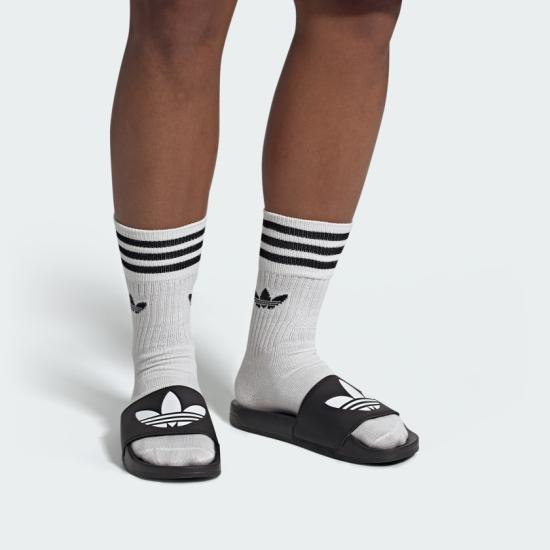 Adidas Men's Mule Slide Sandals FU8298 Core Black Cloud White DOM