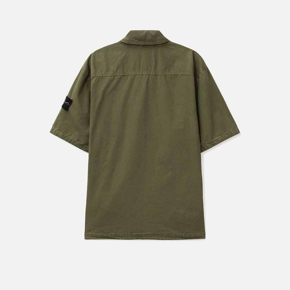 STONE ISLAND Short Sleeve Military Overshirt Jacket for Men