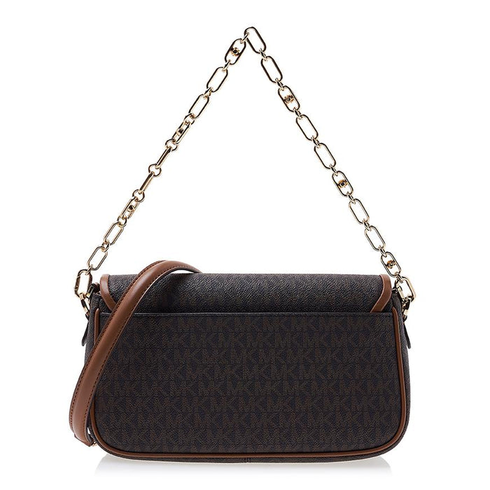 Michael Kors Parker Signature Canvas Shoulder Bag Brown