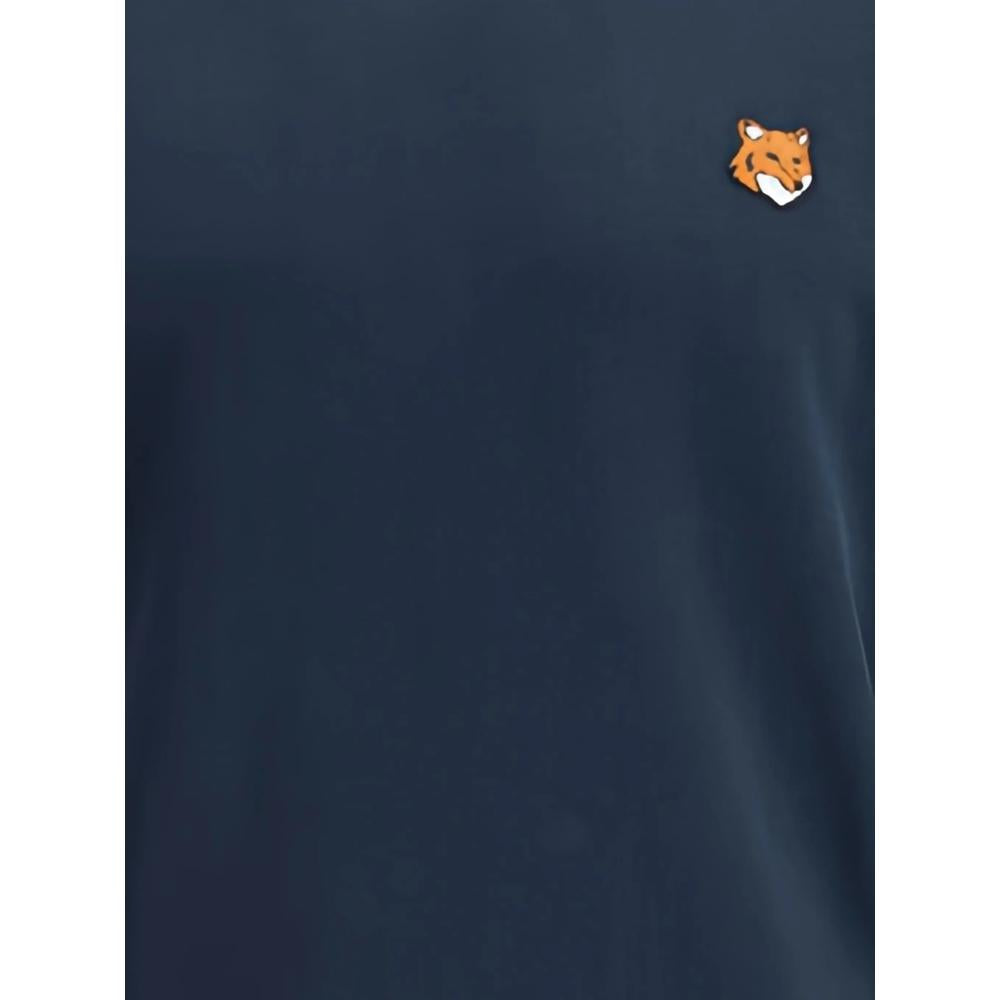 Maison Kitsune Navy Cotton Crewneck Sweatshirt