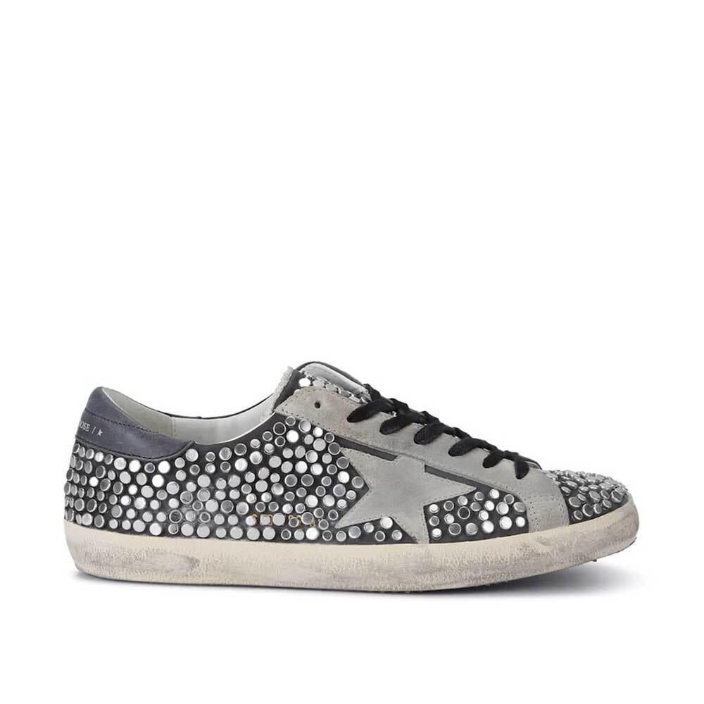 GOLDEN GOOSE Superstar Classic Studded Leather Low Top Sneakers Women