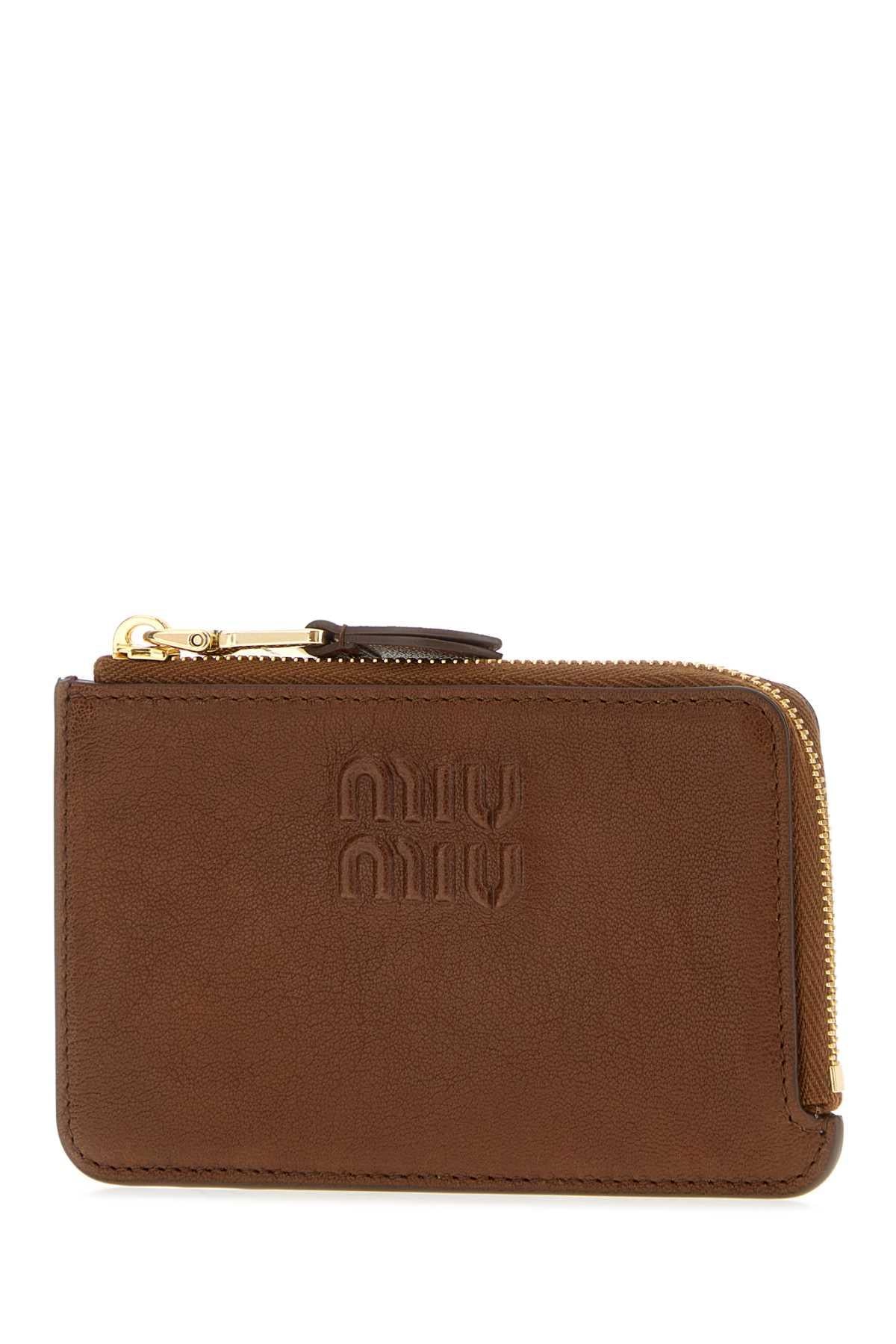 Miu Miu Black Leather Bifold Medium Wallet