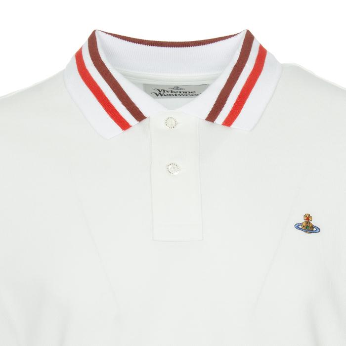 Vivienne Westwood Logo Classic Polo T-Shirt Navy Cotton Men