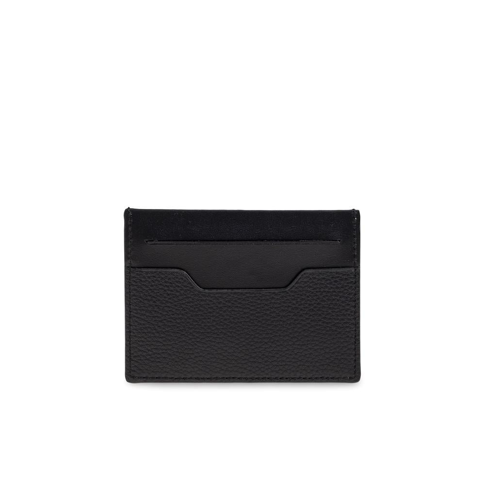 BALLY Leather Logo Card Holder Black