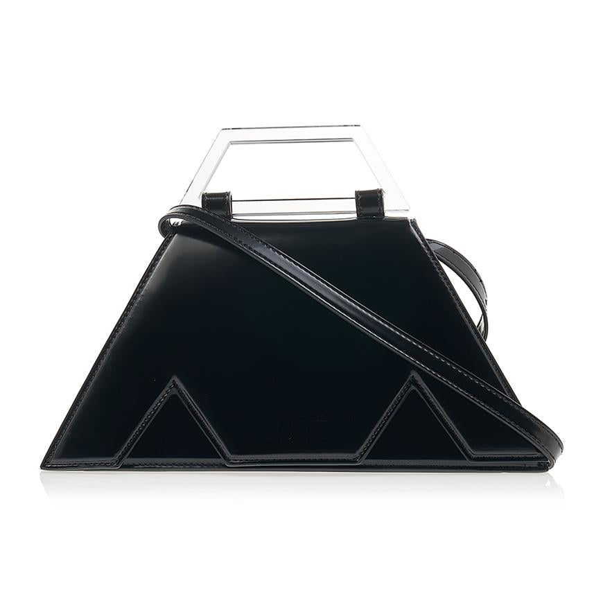 MSGM Black Leather Tote Shoulder Bag Women’s Tote