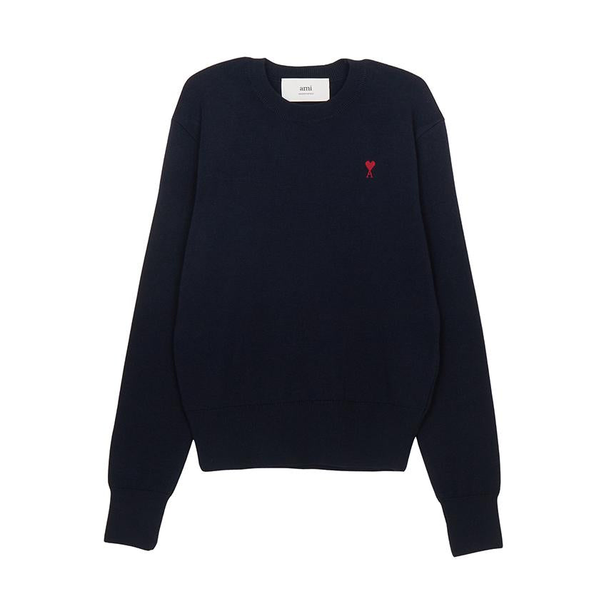 AMI Women’s Wool Crewneck Knit Sweater FKS826 001 414