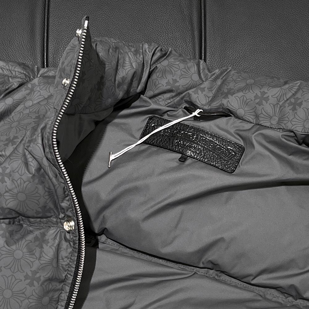 Chrome Hearts Gray Monogram STIFF V2 Puffer Jacket Unisex