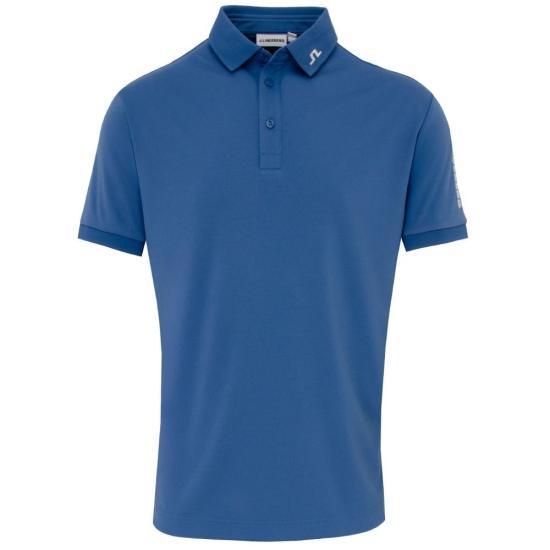 J LINDEBERG Short Sleeve Polo Shirt for Men GMJT14647O228 FEDERAL BLUE DOM