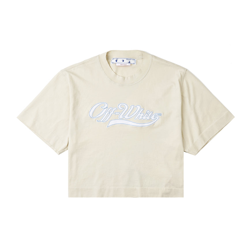OFF WHITE Women’s Baseball Rosso Crop T-Shirt