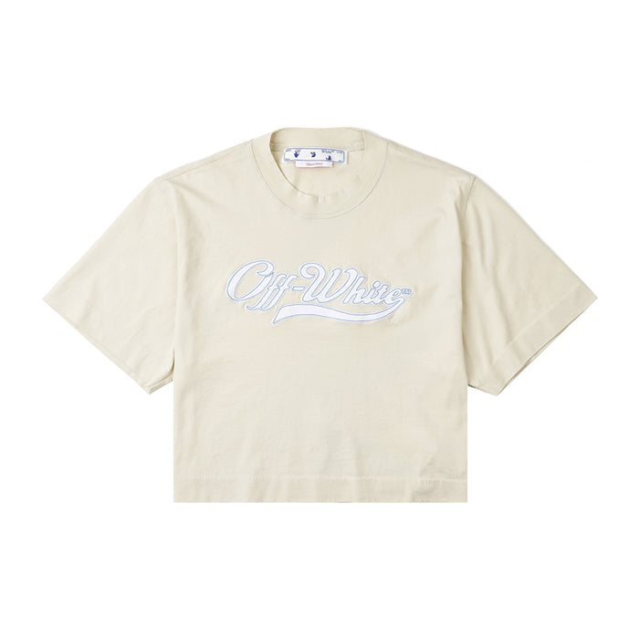 OFF WHITE Women’s Baseball Rosso Crop T-Shirt