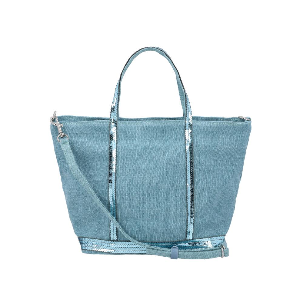 Vanessa Bruno Cabas Sequin Linen Zip Small Women’s Tote Bag 0PVE31 V40435 701