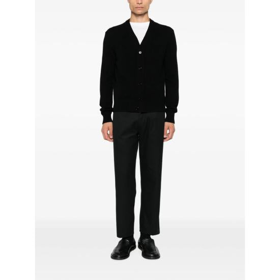 AMI Black Knit Cardigan for Men
