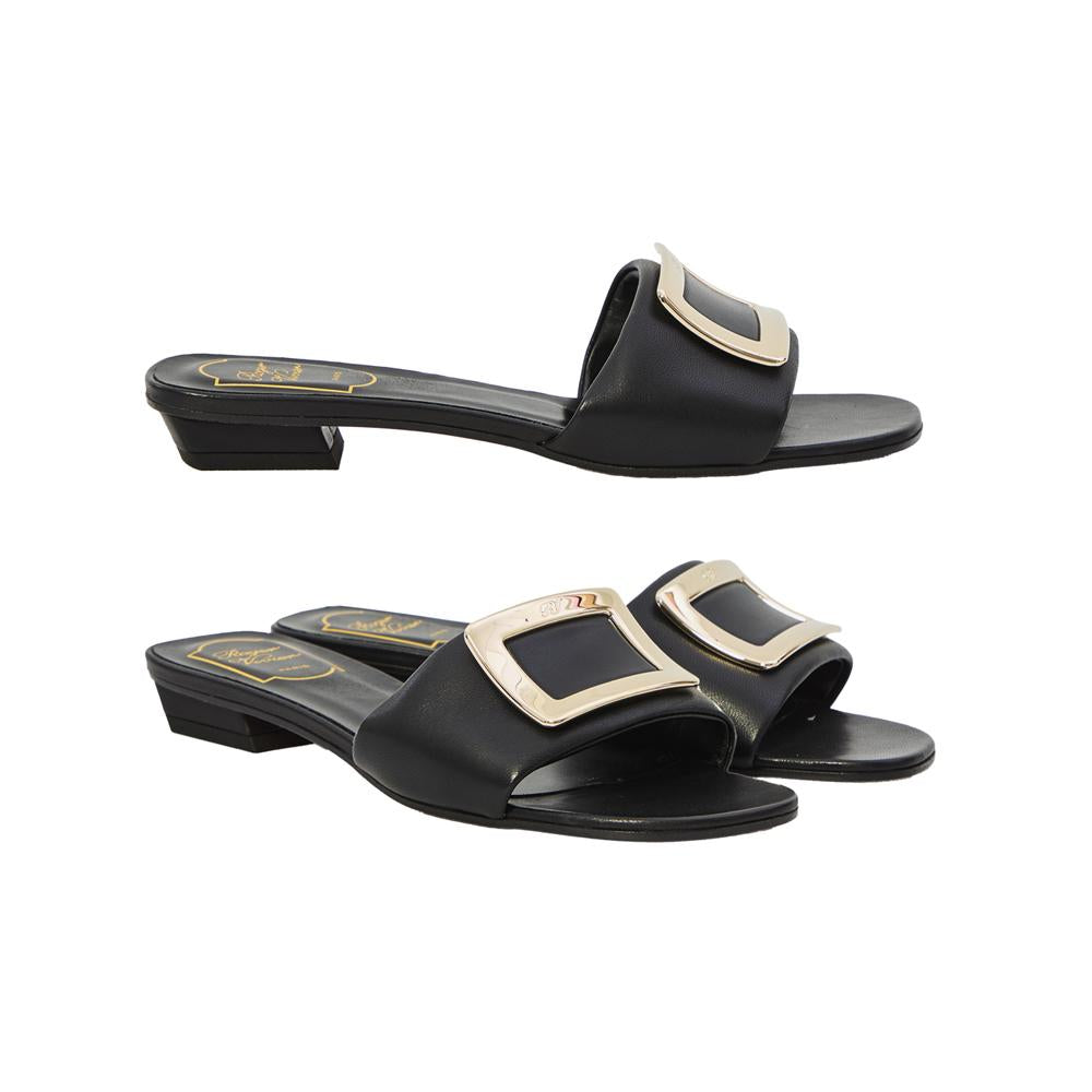 Roger Vivier Black Belle Vivier Mule Sandals RVW81644920 91T B999