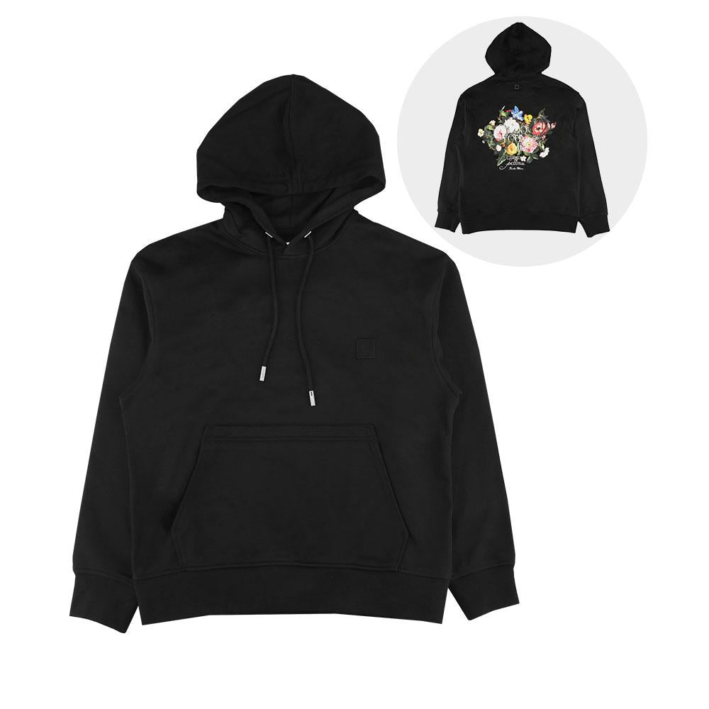 WOOYOUNGMI Black Flower Logo Hoodie Unisex W253TS36 723B