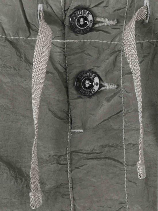 STONE ISLAND Military Green Cotton Drawstring Cargo Sho K1S15B100006 S0043 V0054