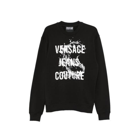Versace Long Sleeve Sweatshirt for Men 80GAIC01 CF00C 899 BLACK DOM